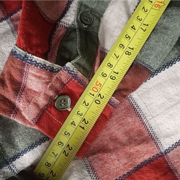 Women's Bobbie Brooks 18W/20W Plaid LSlv Shirt Button Up 100% Cotton Collared - Picture 7 of 9